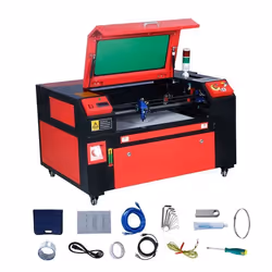 Graveur Laser CO2 - VEVOR - 60 W Machine de Gravure Découpe Table Travail 400x600 mm