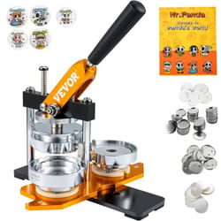 Machine à Badges - VEVOR - DIY Presse Badge à Épingle de 75 mm - avec 100 Kits de Boutons