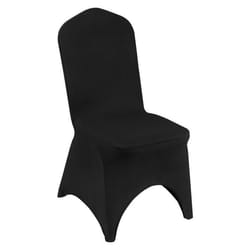 Housse de Chaise Mariage - VEVOR - 560x450x935 mm Couverture Housses de Chaise Noir Élastique Arqué pour Mariage Décoration