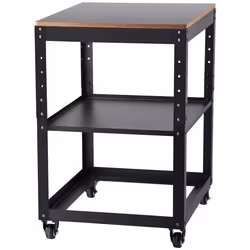 Support de Rabot Mobile Étagère Outils -VEVOR - 45kg Hauteur 3 Vitesses 4 Roulettes