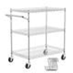 Chariot de Cuisine-VEVOR-762x457x823 cm -Charge 300 kg -Roues Verrouillables 6 Crochets -pour  Buanderie Cuisine Restaurant