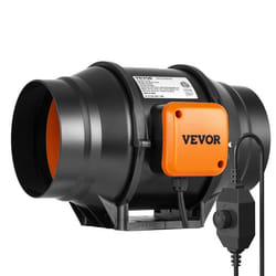 Ventilateur de Conduit en Ligne-VEVOR-1524 mm Extracteur Dair Silencieux 550 m³/h Contrôleur de Vitesse Variable Moteur CA