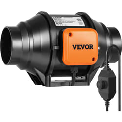 Ventilateur de conduit en ligne, 102 mm, extracteur deair silencieux 220 m³/h controleur de vitesse variable moteur ca, booster de refroidissement