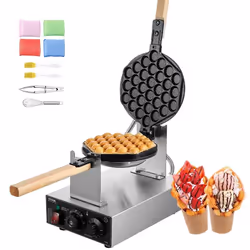 Gaufrier Commercial 1400 W-VEVOR-avec Contrôle de la Température et du Temps-pour Restaurant Boulangerie Snack-bar
