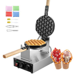 Gaufrier Commercial 1400 W-VEVOR-avec Contrôle de la Température et du Temps-pour Restaurant Boulangerie Snack-bar