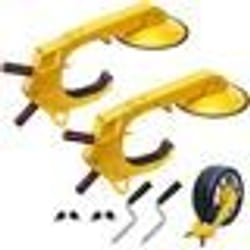 Antivol Voiture Universel-VEVOR-Lot de 2 Sabots de Roue Antivol- pour Véhicules Caravanes Camions Moto SUV