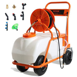 Pulvérisateur de Pelouse sur Roue-VEVOR-Pression Réglable 0 à 90 PSI-Pulvérisateur avec Réservoir 60 L-Jardin Désherbage