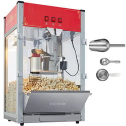 Machine à Pop Corn 1440 W-VEVOR-Appareil à Pop-corn de Comptoir Électrique Bol de 340 g pour 80 Tasses par Lot-Rouge