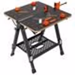 VEVOR Établi Pliant Table Travail Chevalet Sciage Charge 454 kg Hauteur Réglable