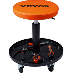 Tabouret datelier - VEVOR - Charge 1134 kg - Hauteur réglable 16–22 po - Plateau à outils - Roulettes mobiles