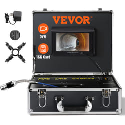 VEVOR Camera Inspection Canalisation 20 m Endoscope deEcran 7'' avec Enregistreur DVR Etanche IP68 12 LED Reglables Carte SD 16 Go pour Conduit
