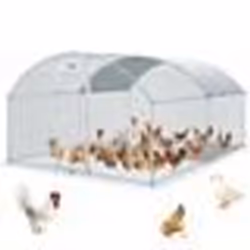 Enclos Poulailler  - VEVOR -  Grand Enclos Poule Oie Métal Bâche Imperméable Toit Dôme 40x30x20 m