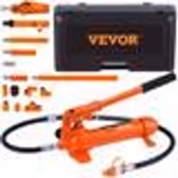 Vérin Hydraulique - VEVOR - 4T Coffret de Vérins Hydrauliques Presse Hydraulique pour Carrosserie Carrossier 125mm