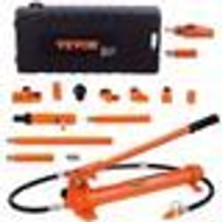 Vérin Hydraulique - VEVOR - 10 T - Coffret Complet - Anti-Fuites - Mallette de Transport Robuste
