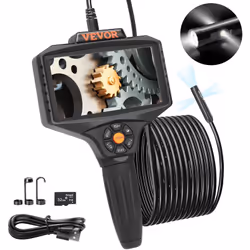 Caméra Endoscopique à Triple Objectif Étanchéité IP 67 & Batterie de 5000 mAh & Écran IPS de 5 pouces Notre endoscope à tripl ...