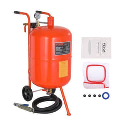 Sableuse - VEVOR - 750 x 395 x 835 mm Haute Pression Capacité Réservoir 757 L 60-110 PSI avec 4 Buses pour TachesRouille