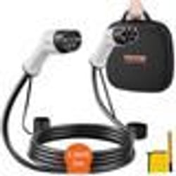 Câble de Charge EV Type 2 à Type 2 - VEVOR - 16A 5m 36kW  Charger Voiture Électrique