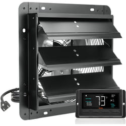 VEVOR Ventilateur deextraction a volets, 30,5 cm avec controleur de temperature et dehumidite, extracteur deair de grenier mural reglable a vitesse