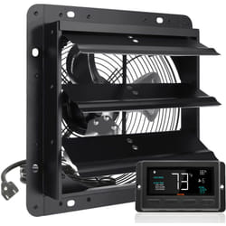 Vevor - Ventilateur deextraction a volets, 25,4 cm avec controleur de temperature et dehumidite, extracteur deair de grenier mural reglable a vitesse