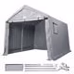Abri de jardin - VEVOR - Tente de Rangement Garage Extérieur 3048x3048x2591 cm Porte zippée avec volet roulant