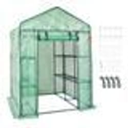 Tente Abri Plantes - VEVOR - Serre à Étages Serre avec Étagères Portable Charge 15 kg 141x141x200 cm