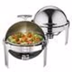 Lot de 2 Chauffe-Plat Buffet - VEVOR - 2 Bacs Ronds de 55 L Chauffant à Combustible