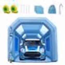 Tente Peinture Auto - VEVOR Cabine de Peinture Gonflable 6x3x25m 2 Souffleurs