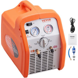 VEVOR Station de Recuperation Fluides Frigorigenes Portable 3/4 HP Machine de Recuperation de Refrigerant Liquide ou Vapeur 2,2 kg/min 1450 tr/min