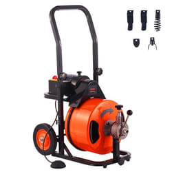 Déboucheur Électrique Canalisation VEVOR - 15m x 95mm - Haute Efficacité & 4 Coupeurs