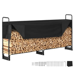 Range Bûches Extérieur - VEVOR - Abri Bois Porte-bûches 259x36x117cm - avec Couverture