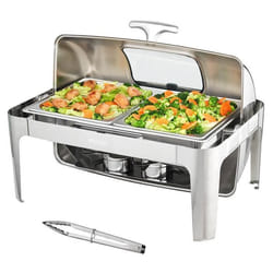 Chauffe-Plat Buffet - VEVOR - 85 L Chauffant à Combustible avec Couvercle en Verre