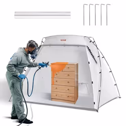 VEVOR Abri de Peinture Portable Tente de Peinture 228x158x158cm Cabine Bricolage