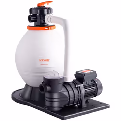Pompe Filtre à Sable pour Piscines Hors-sol-VEVOR-18000 L/h-avec Vanne à 6 Voies Panier-filtre-Piscines Domestiques Commercia ...