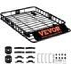 Porte-Bagage pour Voiture - VEVOR - Galerie de Toit - 200 lbs - Acier - 2 Sections