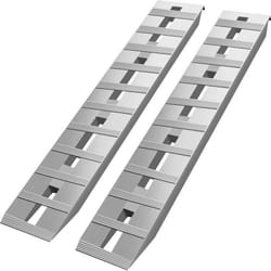 Rampe de Chargement-VEVOR-Aluminium-Charge 2722 kg-Moto Tracteur VTT CamionTondeuse à Gazon-152x305 cm