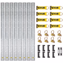 E-Track 34 Pcs Kit dArrimage - VEVOR - Kit de Rails dArrimage Universel Accessoire