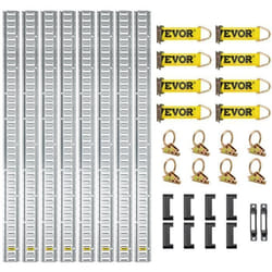 E-Track 34 Pcs Kit dArrimage - VEVOR - Kit de Rails dArrimage Universel Accessoire