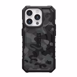 Urban Armor Gear 114283114061, Housse, Apple, iPhone 15 Pro, 15,5 cm (6.1"), Noir, Camouflage, Gris