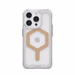 Urban Armor Gear 114286114381, Housse, Apple, iPhone 15 Pro, 15,5 cm (6.1"), Or, Transparent