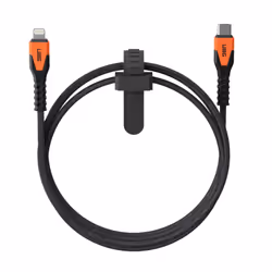 Urban Armor Gear UAG Rgd Kvlr USBC-Ltng Cbl 5ft Black/Ora, 1,5 m, Lightning, USB C, Mâle, Mâle, Noir, Orange