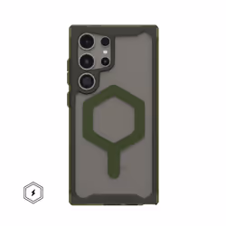 Urban Armor Gear Plyo PRO Case, Housse, Samsung, Galaxy S24 Ultra, 17,3 cm (6.8"), Olive, Transparent