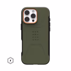 Urban Armor Gear Civilian, Housse, Apple, iPhone 16 Pro Max, 16 cm (6.3"), Olive