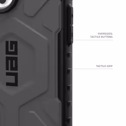 Urban Armor Gear Pathfinder Housse iPhone 16 Pro TPU Argent - Vue supplémentaire 7