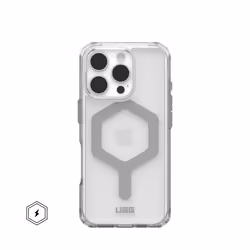 Urban Armor Gear Plyo, Housse, Apple, iPhone 16 Pro, 16 cm (6.3"), Argent, Transparent