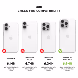 Urban Armor Gear Plyo coque de protection pour téléphones portables 17,5 cm (6.9") Housse Noir, Transparent