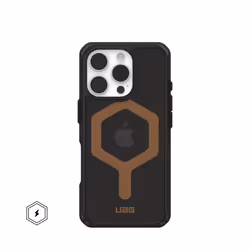 Urban Armor Gear Plyo, Housse, Apple, iPhone 16 Pro, 16 cm (6.3"), Noir, Bronze