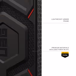 Urban Armor Gear Monarch Pro Kevlar coque de protection pour téléphones portables 17,5 cm (6.9") Housse Noir - Vue supplémentaire 6