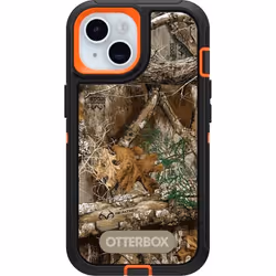 OtterBox Coque Defender Series pour iPhone 15iPhone 14 et iPhone 13 Realtree Edge orange flamboyantnoirRT Edge