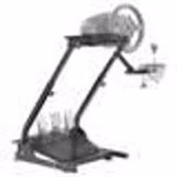 Support de Volant de Course 57x49cm-VEVOR-Acier Inoxydable Jeu de Course Levier de Vitesse V2 Volant Pédale non Inclus
