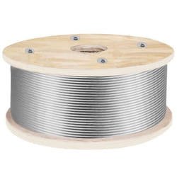 Cable Inox - VEVOR - Câble Métallique en Acier Inoxydable 316 Bobine 152 m 48 mm 1x19 Brins
